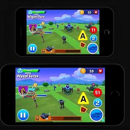 Device Optimization Deccan Dynamos device optimization feature showing the game running on various mobile devices